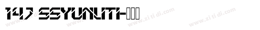 147 SSyunliTi字体转换